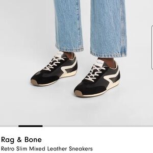 Rag & Bone Black and white Retro Sneakers